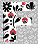 Ladybug type letter F
