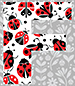 Ladybug type letter F