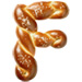 Pretzel type letter F