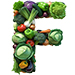 Veg type letter F