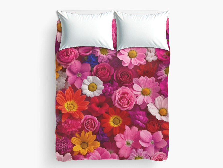 Summer Flowers Duvet Cover