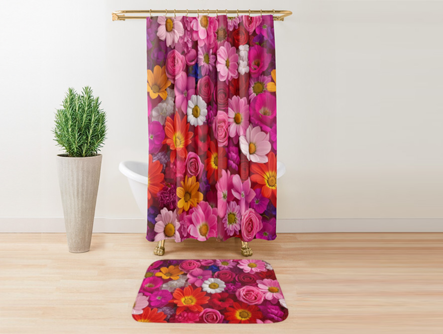 Summer Flowers bath Decor