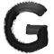 Black Paint type letter G
