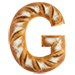 Letter G in Bread type design