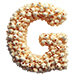 Popcorn type letter G