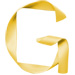 Letter G in Ribbon type design