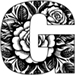 Roses type letter G