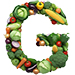 Veg type letter G
