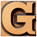 Wood type letter G