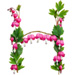 Letter H in Bleeding Hearts type design