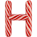 Candy Cane letter H
