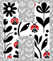 Ladybug type letter H