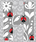 Ladybug type letter H