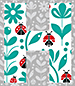 Ladybug type letter H