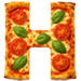 Margerita Pizza type letter H