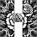 Roses type letter H