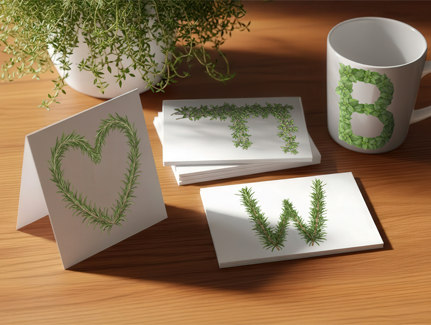 Herb letter stationery