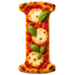 Margerita Pizza type letter I