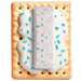 Letter I in Pastry type design