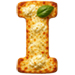 White Pizza type letter I