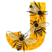 Bees letter J