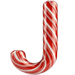 Candy Cane letter J