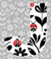 Ladybug type letter J