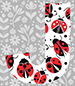 Ladybug type letter J