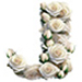 Roses type letter J