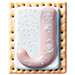 Letter J in Pastry type design