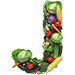 Veg type letter J