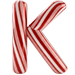 Candy Cane letter K