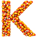 Candy Corn letter K