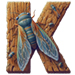 Cicada letter K