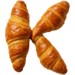 Letter K in Croissant type design