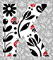 Ladybug type letter K