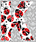 Ladybug type letter K