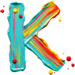 Paint type letter K
