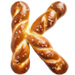 Pretzel type letter K