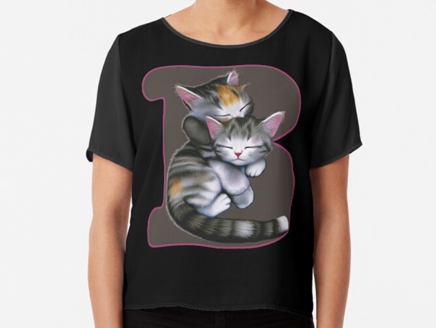 Kittens letter t-shirt