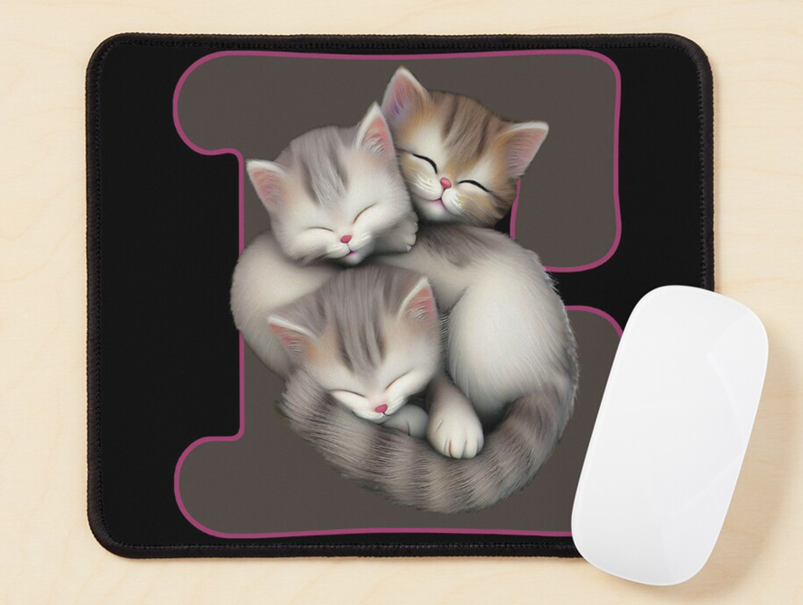Kittens letter mousepad