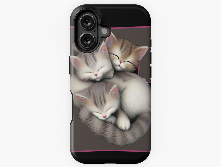 Kittens letter phone case