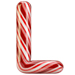 Candy Cane letter L