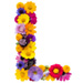 Letter L in Summer Flowers type design