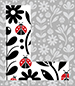Ladybug type letter L