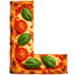 Margerita Pizza type letter L