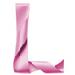 Letter L in Ribbon type design
