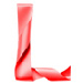 Letter L in Ribbon type design