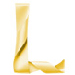 Letter L in Ribbon type design