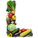 Veg type letter L